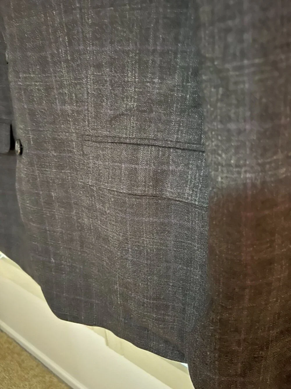 Calvin Klein Extreme Slim Fit Men's Grey Sport Coat - 100% Wool Size 46R